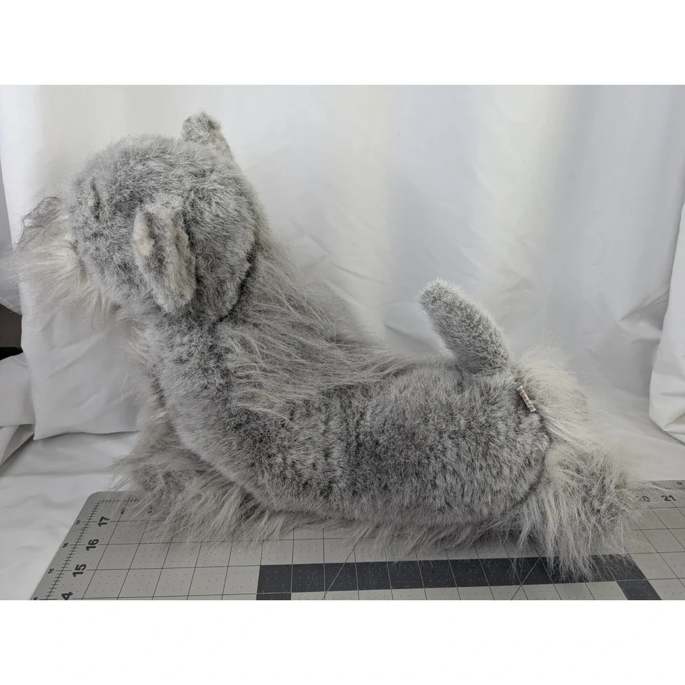 Russ Schnauzer Dog Plush Pillow Large 12x19 Inch Stuffed Animal Toy